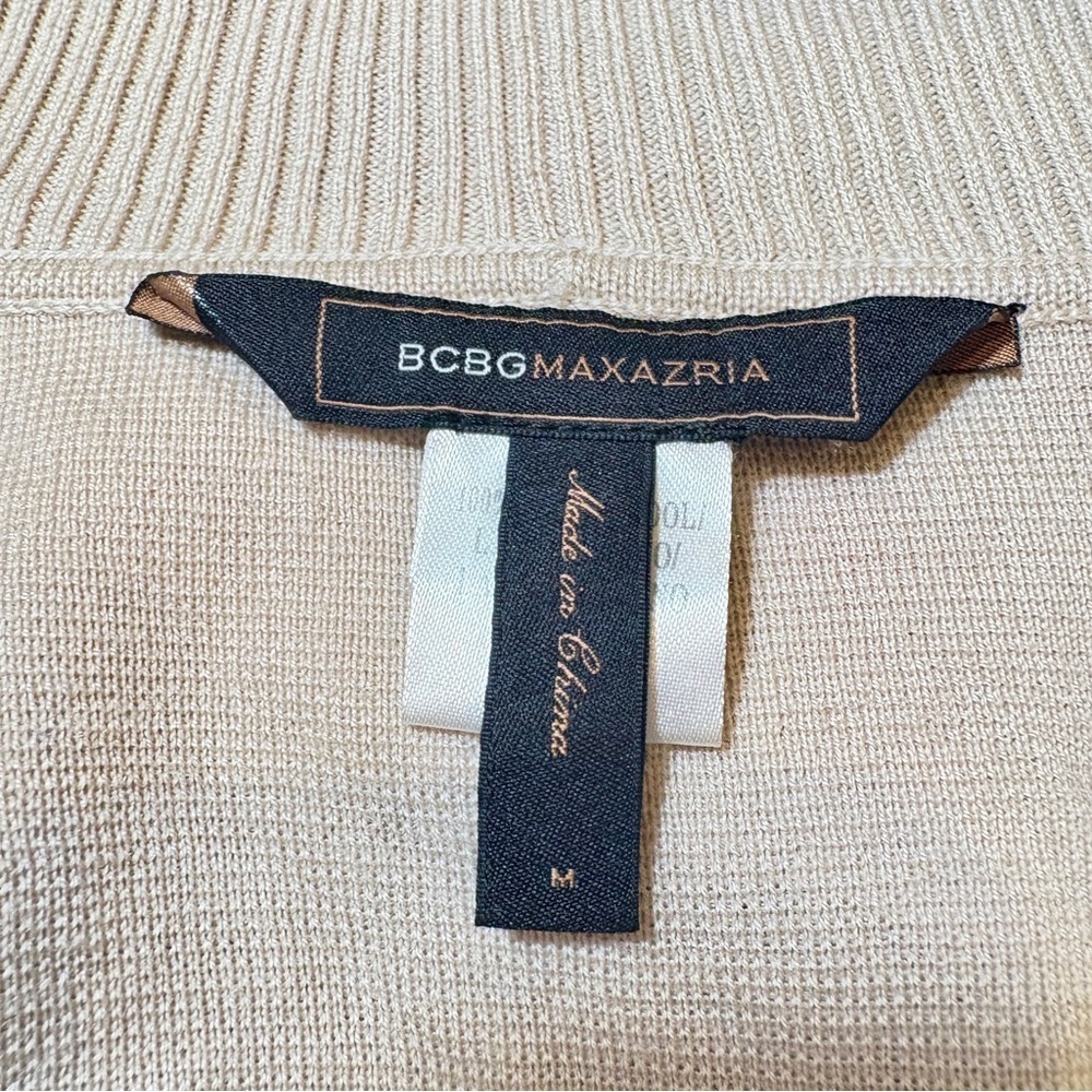 BCBGMaxAzria Tan Wool Sweater Size Medium - Picture 7 of 9